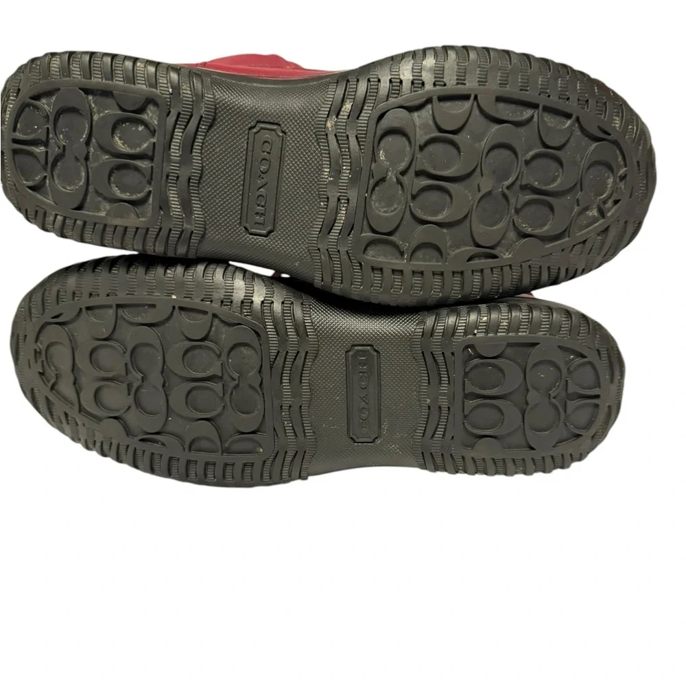 Coach Sage Burgundy Winter Snow Boots 7.5B - Picture 7 of 9